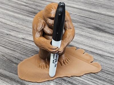 Bigfoot Sasquatch - Pen / Marker Brush Holder
