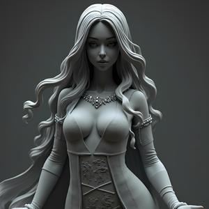 Regal Fantasy Lady Bust 100mm - 3D Printable Model