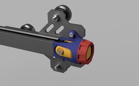 Belt tensioner for Elegoo Neptune 2 and 2S for the x-axis