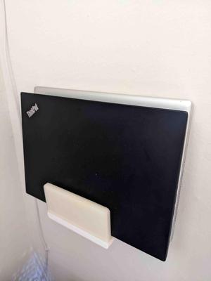 Dual laptop wall dock