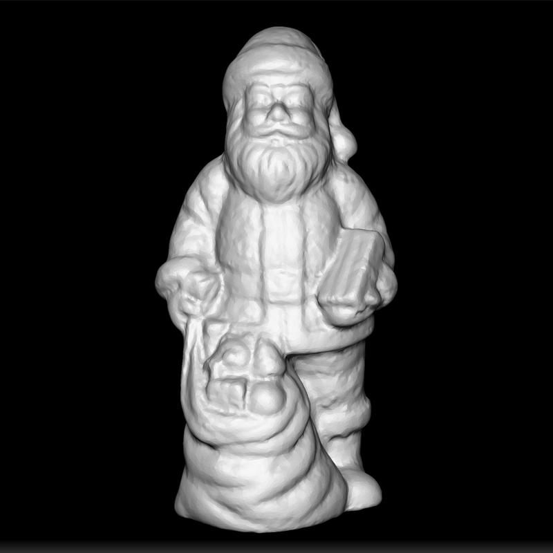 Santa Statue - 3D Print Santa Claus Sculpture - Christmas Santa Figurine - Holiday Santa Design - Festive Santa Statue