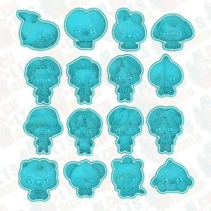 BT21 cookie cutter set of 16