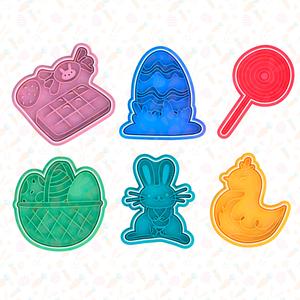 Easter sweet cookie cutter set of 6