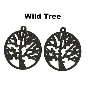 Wild Tree Earrings - 3D Printable Jewelry