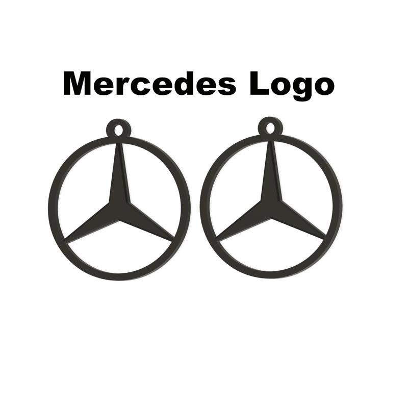 Mercedes Earrings - 3D Printable Jewelry 🚗✨