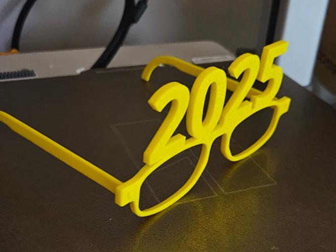 Simple new years eve 2025 glasses. fast print