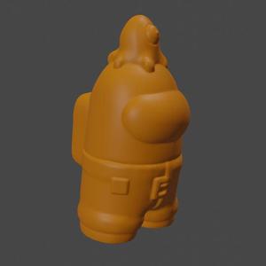 Among Us - Crewmate with Brainslug and Pants