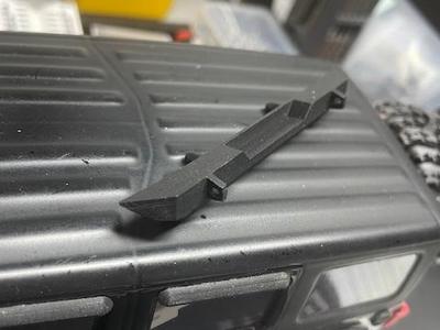 SCX24 JLU Rear Bumper with D Ring Mounts.