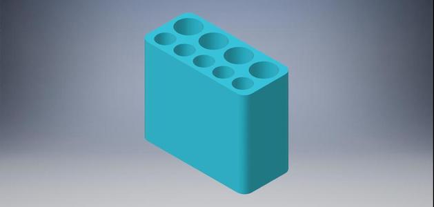 Compact AA & AAA battery box
