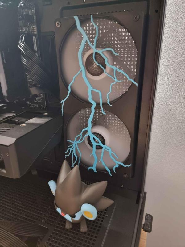 Dual 120mm Lightning Fan Cover