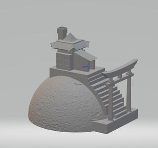 japanese Temple with chimney