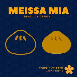 Japanese Chukaman Cookie Cutter – Steamed Bun Chinese Culture - 3D Print File for Steamed Bun Lovers
