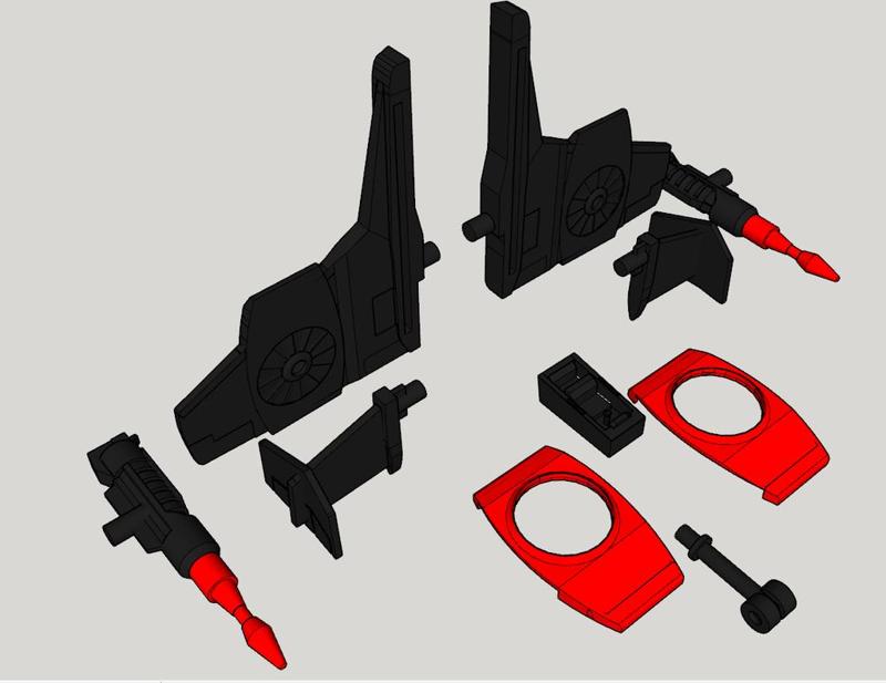 TRANSFORMERS THRUST G1 SPARE PARTS