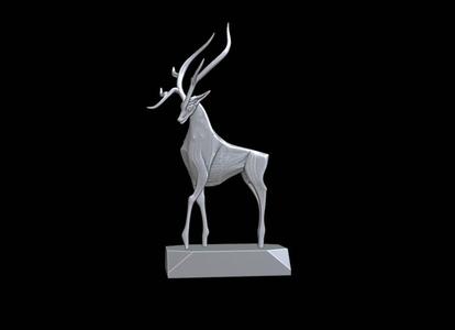 Modern Deer I386 Gift Bust Figure Unique & Detailed 3D Print Model