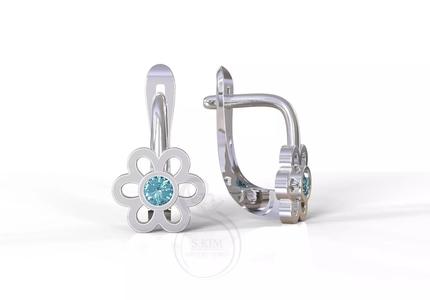 Kid earring flower