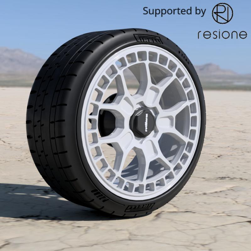 Rotiform ZMO monoblock and 3pcs rim 19 and 21 inch with pirelli tire for diecast and scale models