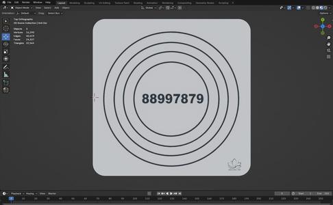 Pain Relief Radionic Chart (3D Model)