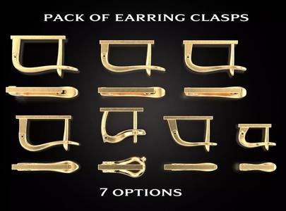 Set of earring clasps 804