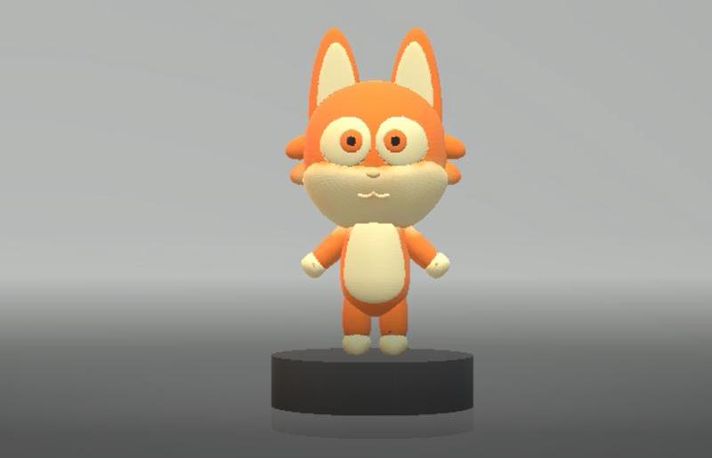Cartoon orange cat  3d printable model
