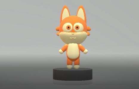 Cartoon orange cat  3d printable model
