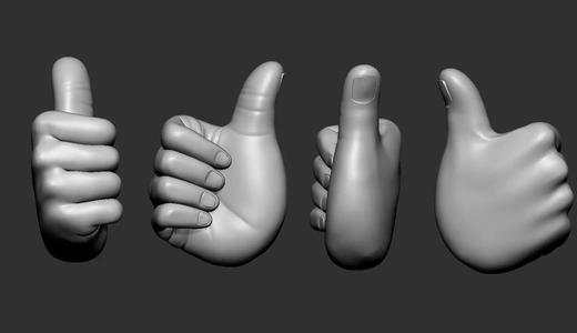 Thumbs Up Hand Figure