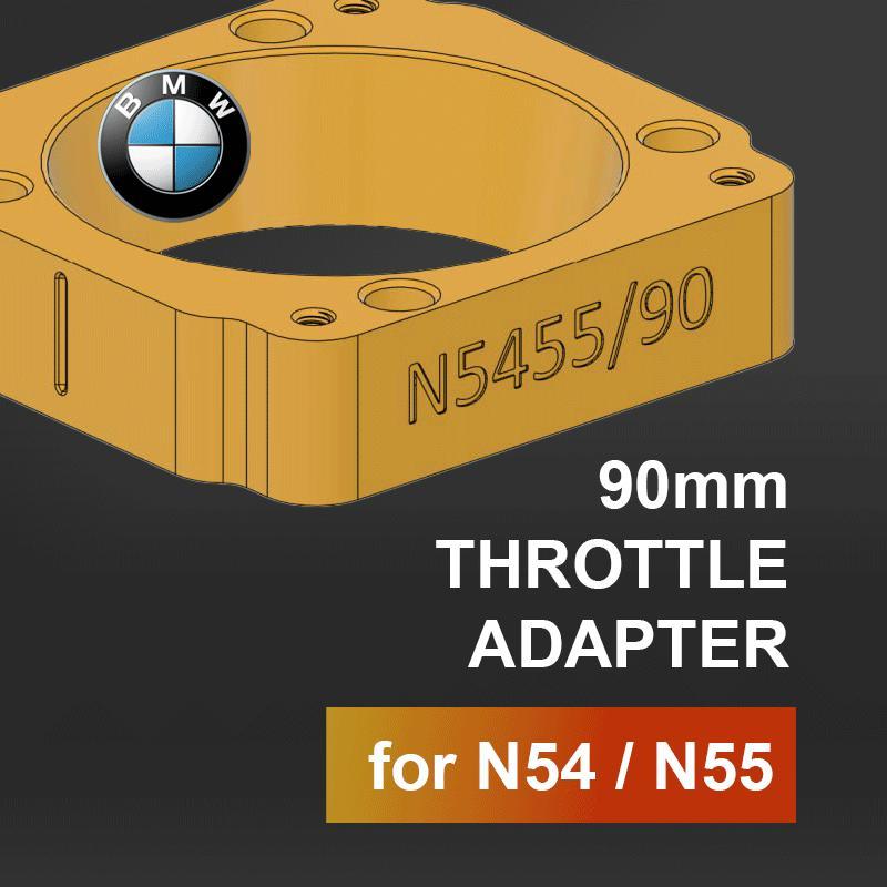 BMW N54 N55 throttle adapter 90mm (Large throttle)