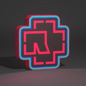 Rammstein Band Logo Sign Lightbox Lamp