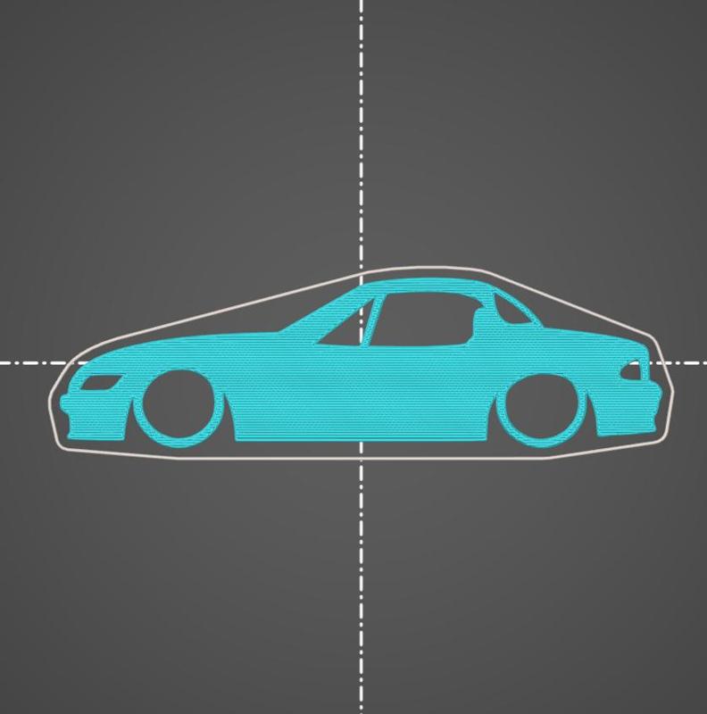 BMW Z3 Cabriolet Hardtop key silhouette