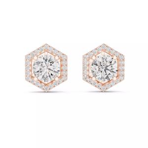 Halo Solitaire Studs Earrings 3dm stl renders animation videos