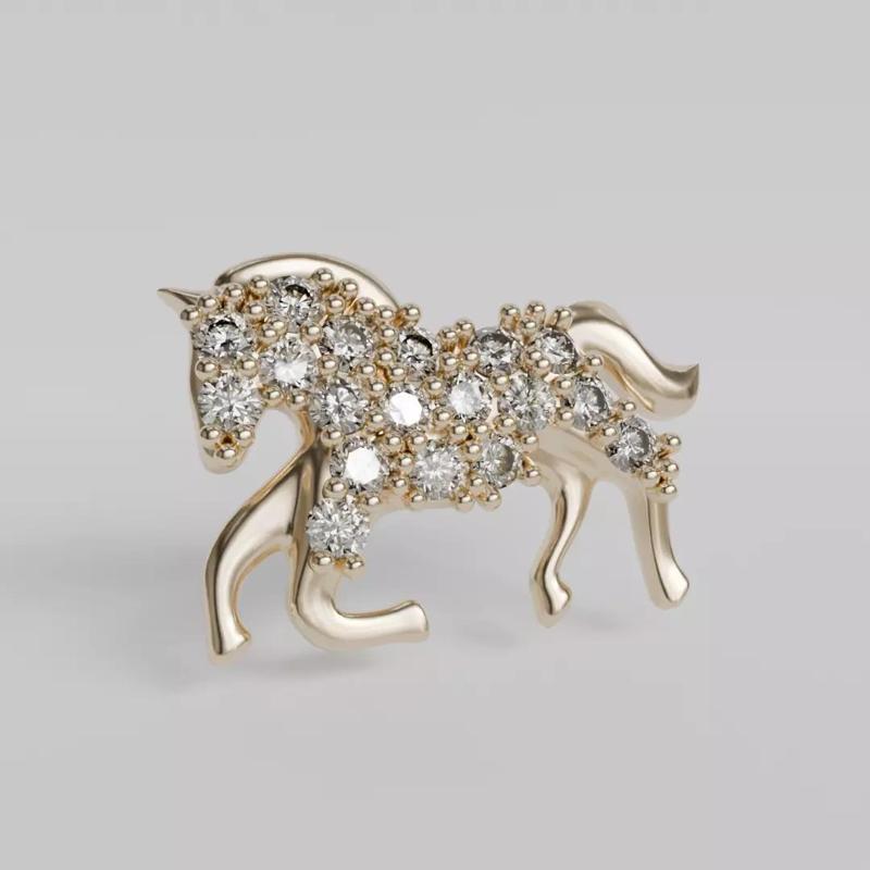 horse with diamonds