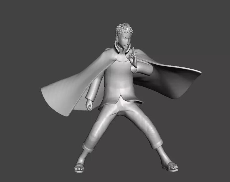Uzumaki Naruto Hokage 3D Model