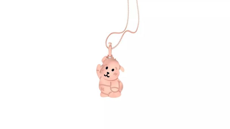Panda Light Weight Kids Pendant Necklace Charms 3dm stl obj gltf