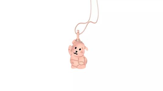Panda Light Weight Kids Pendant Necklace Charms 3dm stl obj gltf