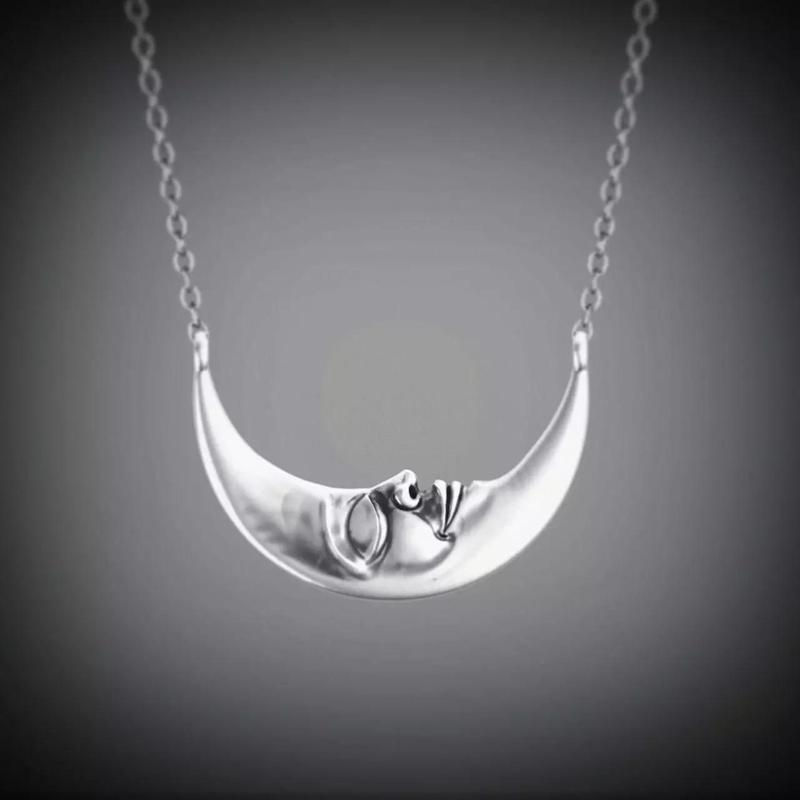Moon face pendant