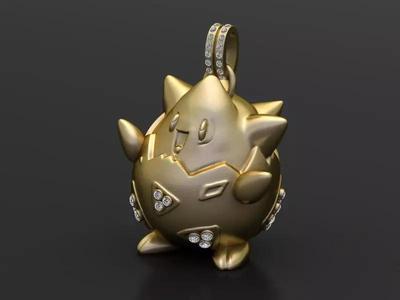 GOLD Bomb Pendant