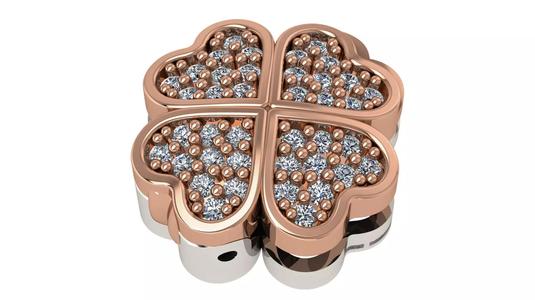 Flower Charm Pendant Necklace