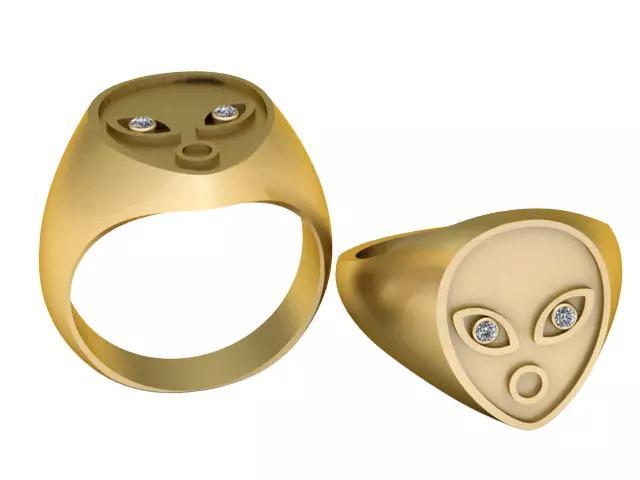 RING DIAMOUND FACES PENDANT