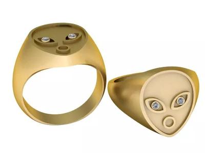 RING DIAMOUND FACES PENDANT