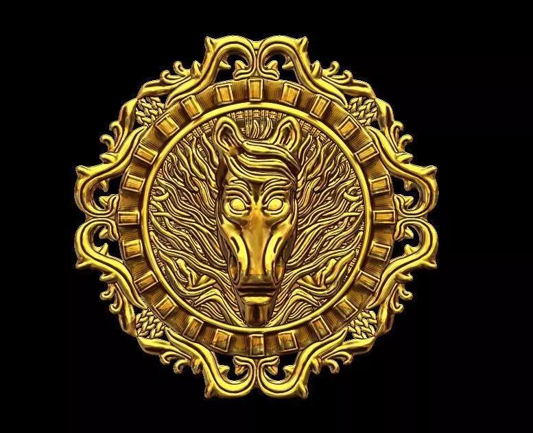 Horse Pendant 3d Model