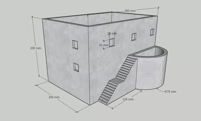 Mini Concrete Planter Box09