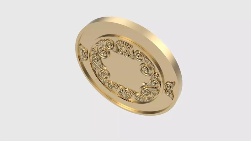 Engraved Sun and Zodiac Medallion JDBCo