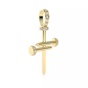 Nail style cross pendant 3d print model