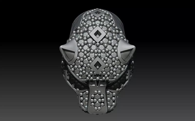 PANTHER HEAD WITH GEMS