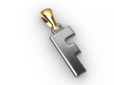 f Alphabet pendant stl verified