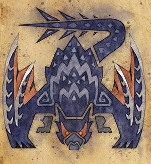 Monster Hunter Nargacuga plate