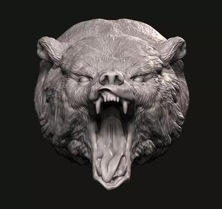 Grizzly head