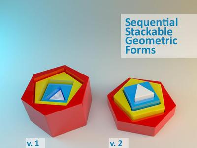 Sequential Stackable Geometric Forms