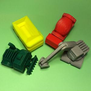 Construction Machines Keychains