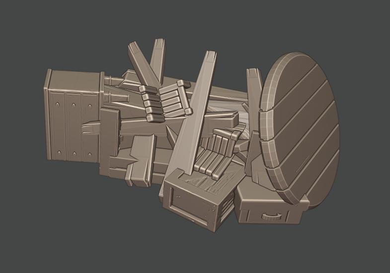 28MM SMALL RUINS HOUSE