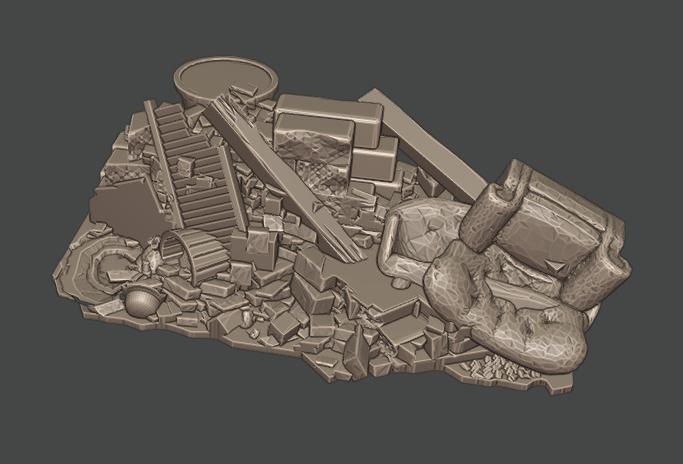 28MM RUINS MIX